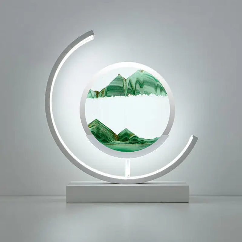 Customizable 2024 LED 3D Sand Hourglass Decoration