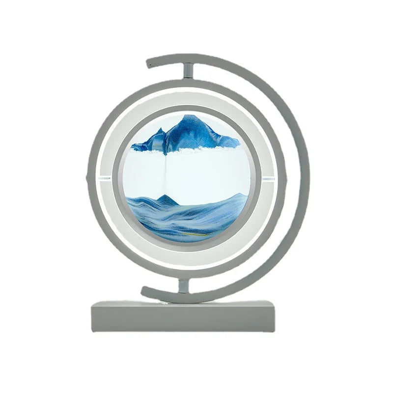 Customizable 2024 LED 3D Sand Hourglass Decoration