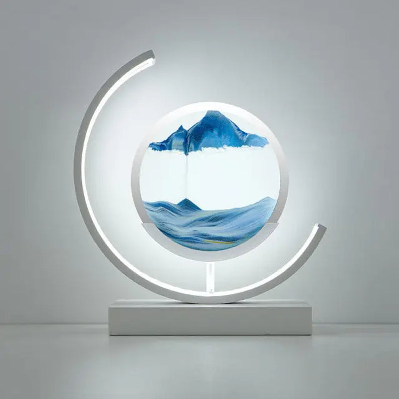 Customizable 2024 LED 3D Sand Hourglass Decoration