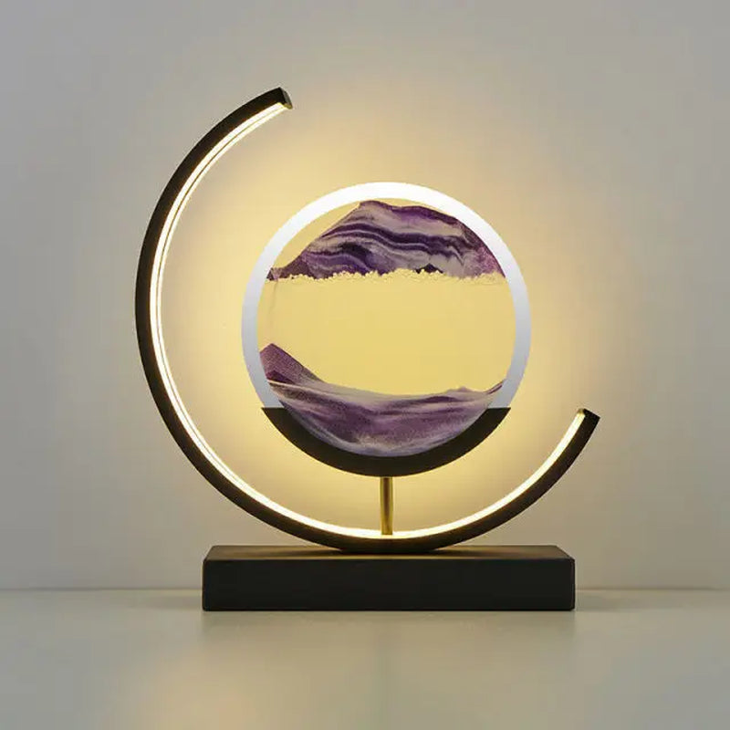 Customizable 2024 LED 3D Sand Hourglass Decoration