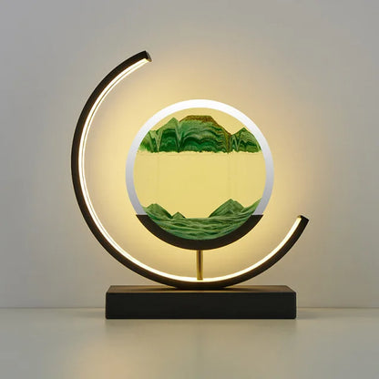 Customizable 2024 LED 3D Sand Hourglass Decoration