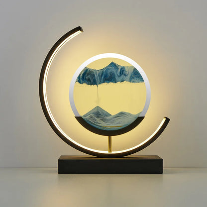Customizable 2024 LED 3D Sand Hourglass Decoration