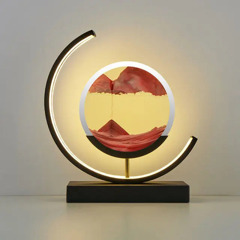 Customizable 2024 LED 3D Sand Hourglass Decoration