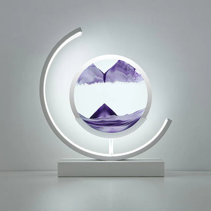Customizable 2024 LED 3D Sand Hourglass Decoration