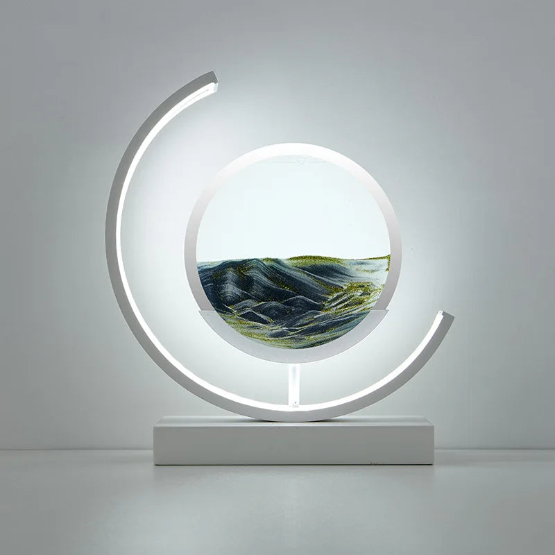 Customizable 2024 LED 3D Sand Hourglass Decoration