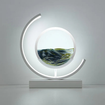 Customizable 2024 LED 3D Sand Hourglass Decoration